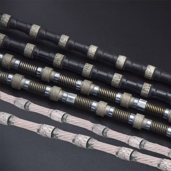 Hot Sintered Marble Rope Flexible Diamond Saw for Sale Quarrying Wire Bcmc